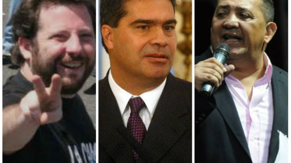 José Ottavis, Jorge Capitanich y Luis D'Elía