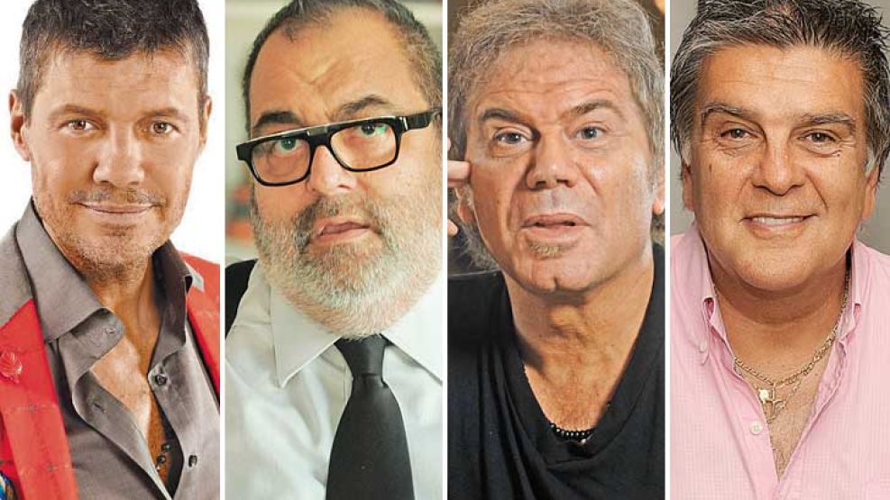 Crispación corrida: Tinelli, Lanata, Casella, Ventura.