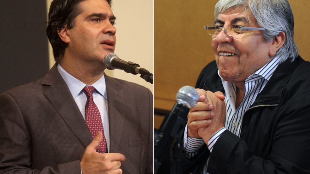 Moyano y Capitanich se cruzaron por la marcha a Plaza de Mayo