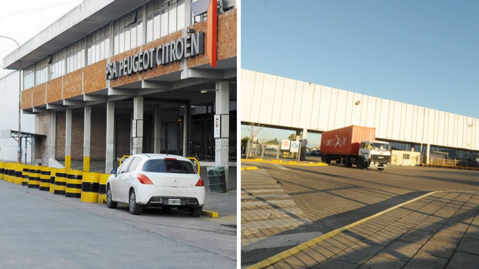 GBA. La planta de Peugeot de Villa Bosch, el viernes pasado, sin autos en la cochera porque los empleados estaban suspendidos.