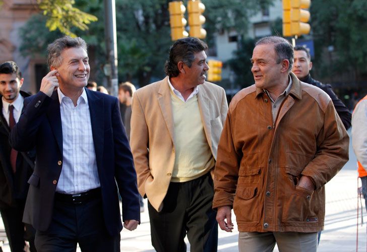 Mauricio Macri, el Gato Romero y Felipe Labaque, por la ciudad de Córdoba
