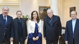 Conciliación. La mano de Francisco estuvo detrás del encuentro entre CFK y religiosos en la quinta presidencial de Olivos.