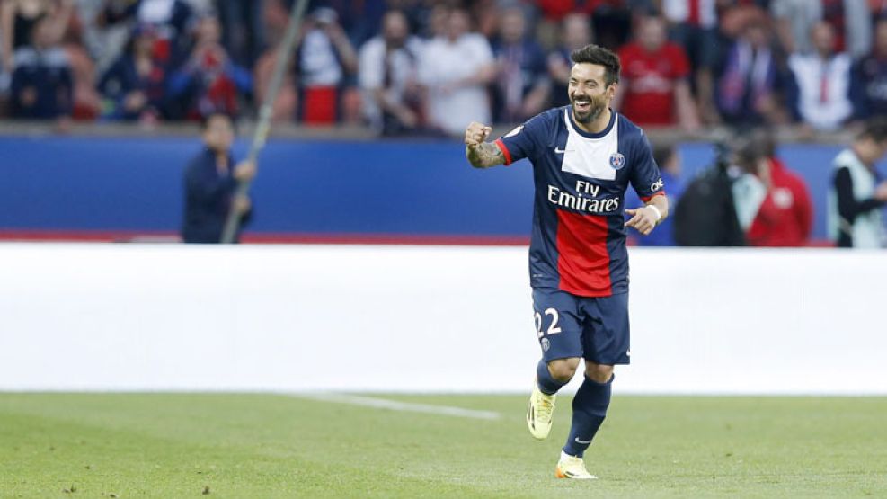 En la red tambien. Pocho Lavezzi gritó nueve goles suyos en la campaña triunfal del PSG. 