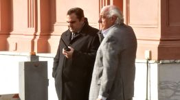 Roberto Fernández de la UTA al salir de la Casa de Gobierno