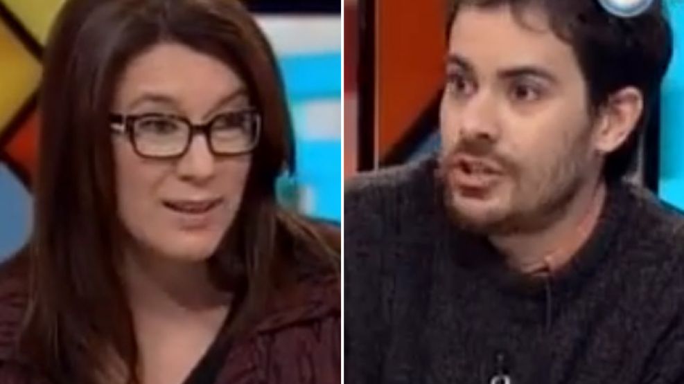 Cynthia García calificó a los graffitis como expresiones artísticas y Dante Palma la calificó como una progresista zonza.