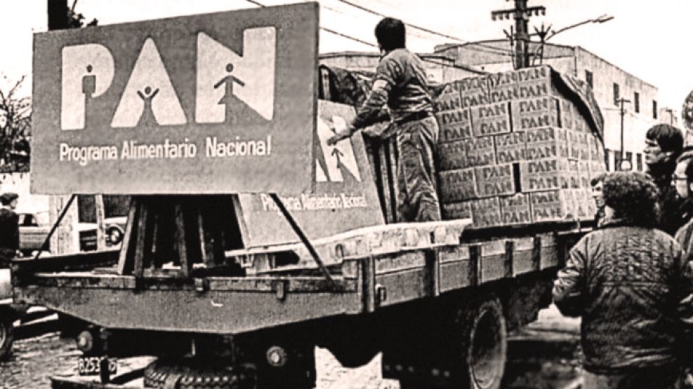 Planes y saqueos. El PAN fue el primer plan de asistencia a los sectores pobres, a partir de 1984. Hambre en un país gran productor de alimentos.