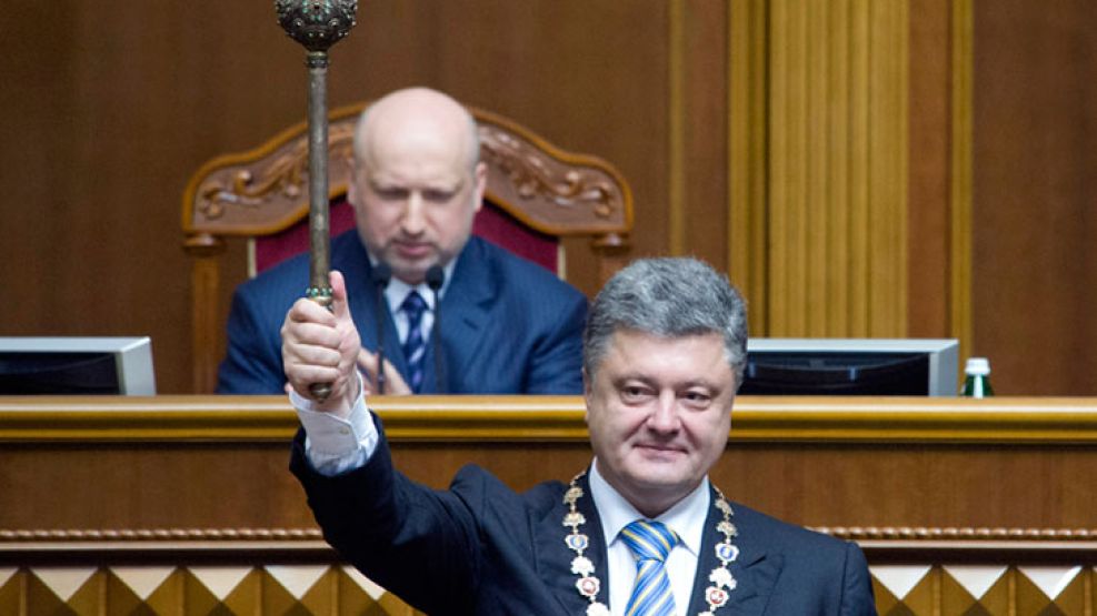 Jura. Empresario, el flamante presidente ucraniano asumió su cargo en el Parlamento de Kiev. 