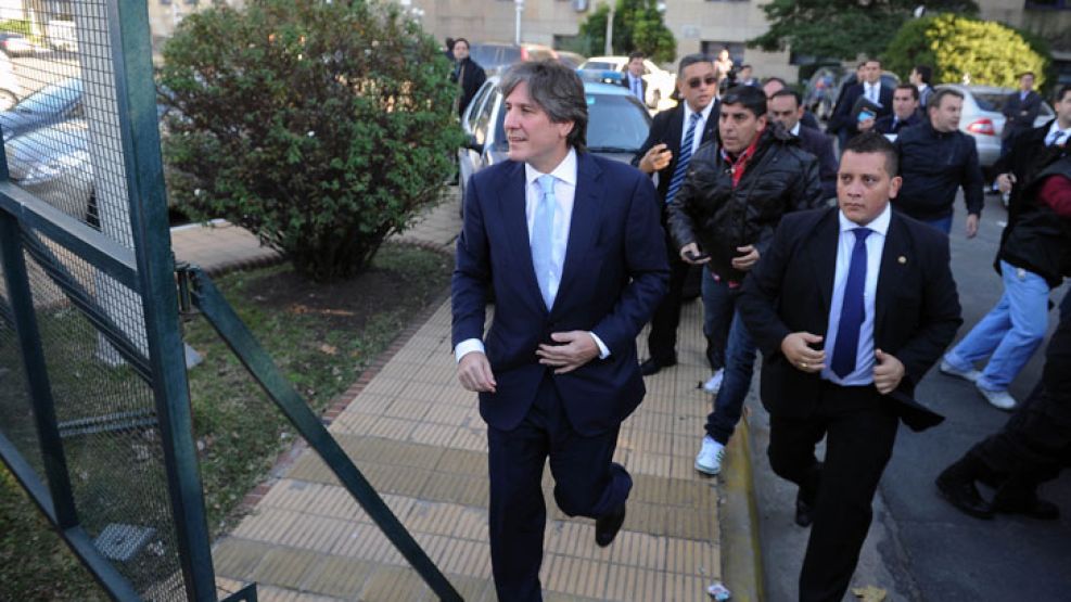 Asi llegó Boudou a Tribunales