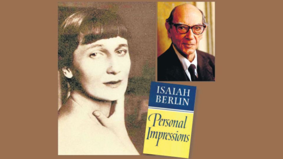 La poesia. Anna Akh-matova; A la derecha, Isaiah Berlin. Al lado, la cubierta de la edición inglesa de Personal Impressions.