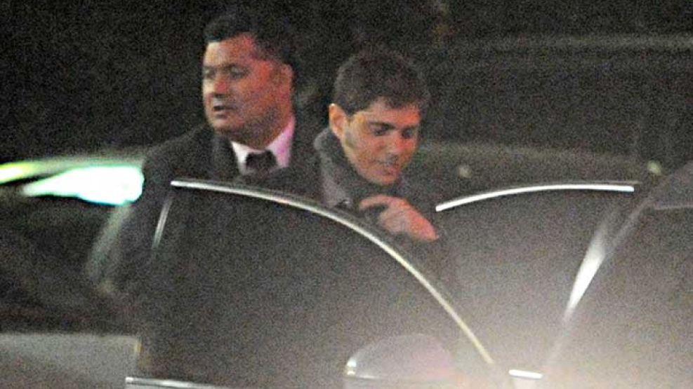 Encuentros. Kicillof sale de una reunión por el tema deuda que tuvo el miércoles en Casa Rosada.