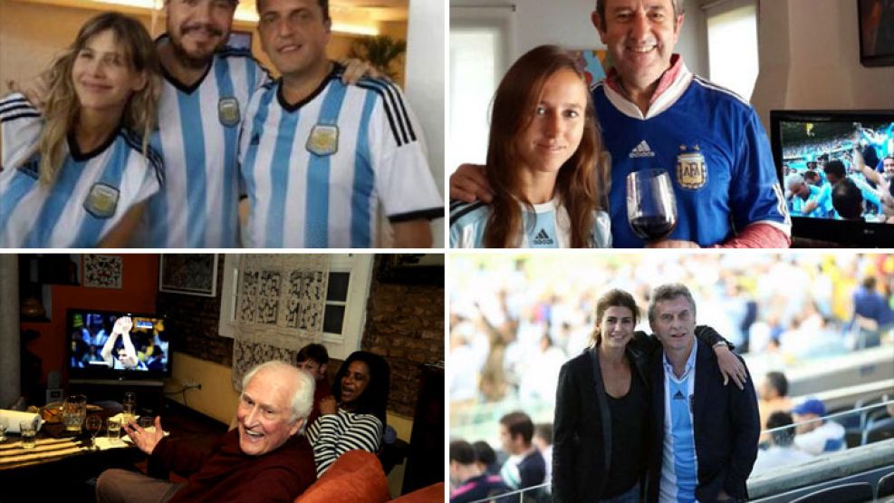 Massa, Cobos, Solanas y Macri y sus secretos para ver el Mundial