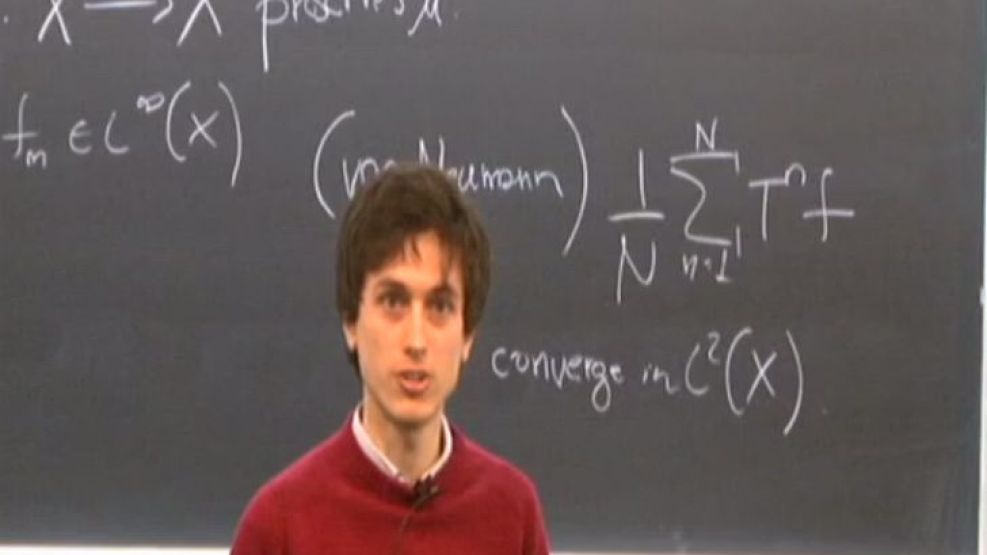 Miguel Walsh, de 26 años, ganador del prestigioso premio matemático Ramanujan