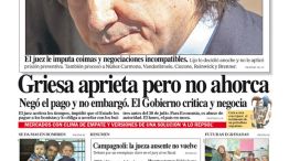 Tapa de Diario Perfil del 28 de junio de 2014.