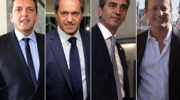 Massa, Scioli, Randazzo e Insauraralde. Los cuatro estarían en las elecciones.