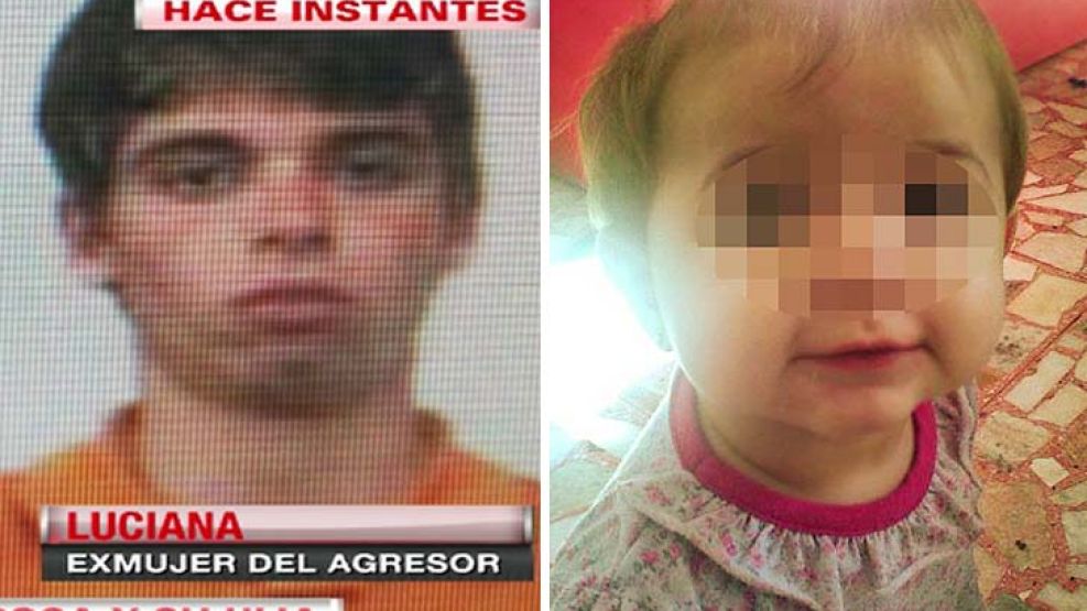 Detenido. Lucas Dogliotti fue apresado tras el ataque a su mujer y su hija. Mía, la beba agredida, se encuentra fuera de peligro y mejora en el hospital junto a su mamá.