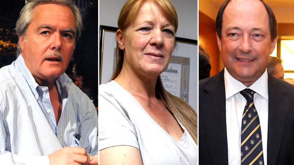 Pinedo, Stolbizer y Sanz. Piden volver a las negociaciones cuanto antes.