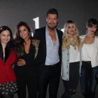 Marcelo, Micaela y Juanita Tinelli con Guillermina Valdés y  Romina Pigretti
