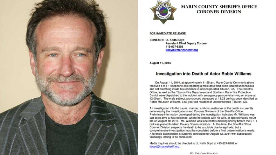 Robin Williams comunicado
