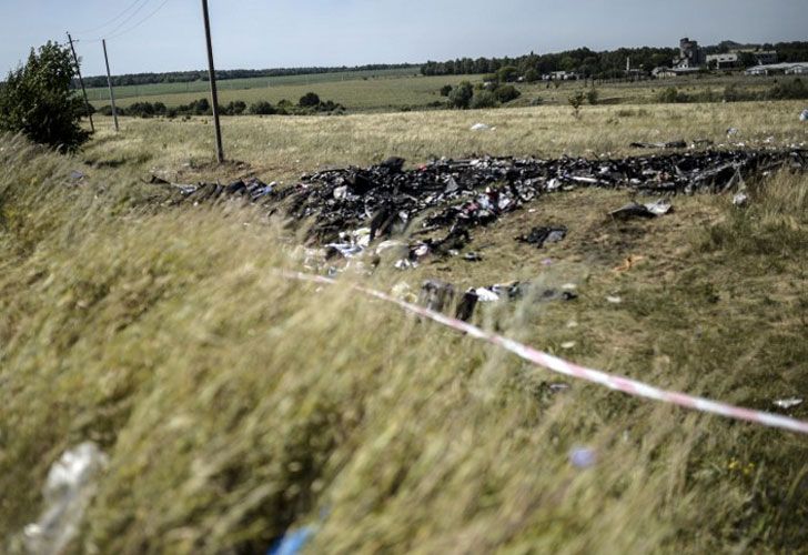 La trompa del avión se encuentra en un campo de girasoles en la localidad de Rasipnoye, mientras en Petropavlovka yace intacto un gran trozo del fuselaje sin que los expertos hayan podido aún acceder al lugar.