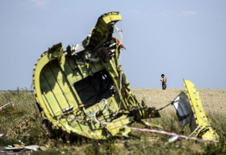 La trompa del avión se encuentra en un campo de girasoles en la localidad de Rasipnoye, mientras en Petropavlovka yace intacto un gran trozo del fuselaje sin que los expertos hayan podido aún acceder al lugar.