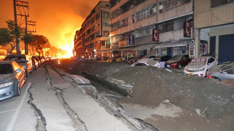 Infierno. Los coches volaban por los aires.