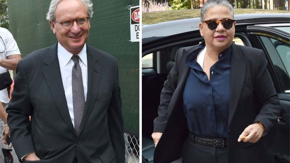 Lawyers. Robert Cohen, abogado de NML, y Carmen Corrales, por la Argentina, en tribunales.