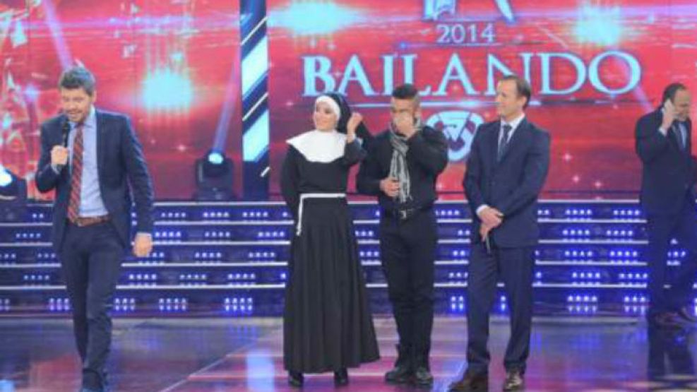 Martín Insaurralde en el Bailando con Tinelli y su futura esposa