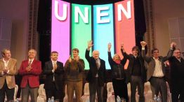 Presentación y ruido. El acto porteño del frente terminó en polémica.