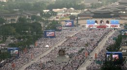 Mensaje. Tras un baño de multitudes en la capital surcoreana, el Papa visitó un memorial a “niños no nacidos”.