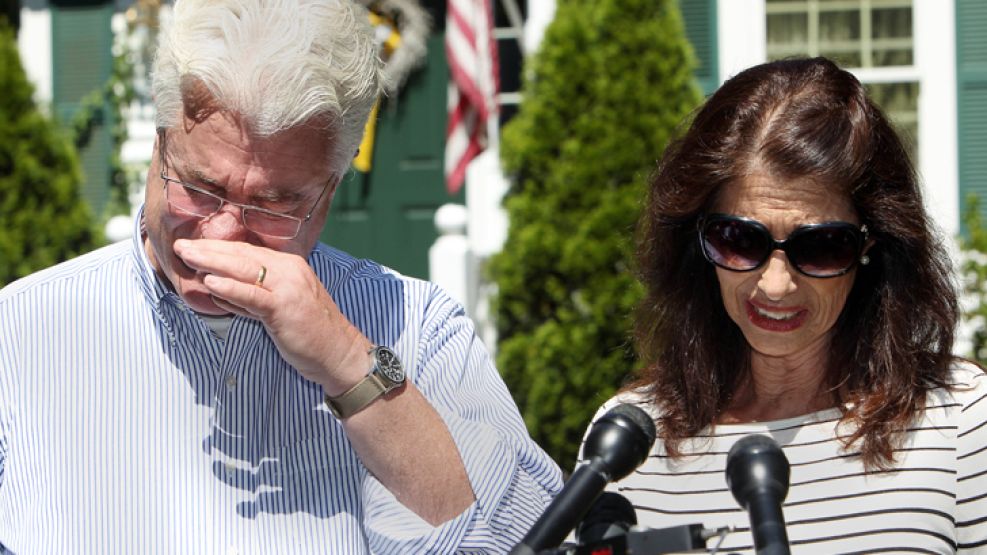 Sin consuelo. Los Foley recordaron a su hijo en Estados Unidos.
