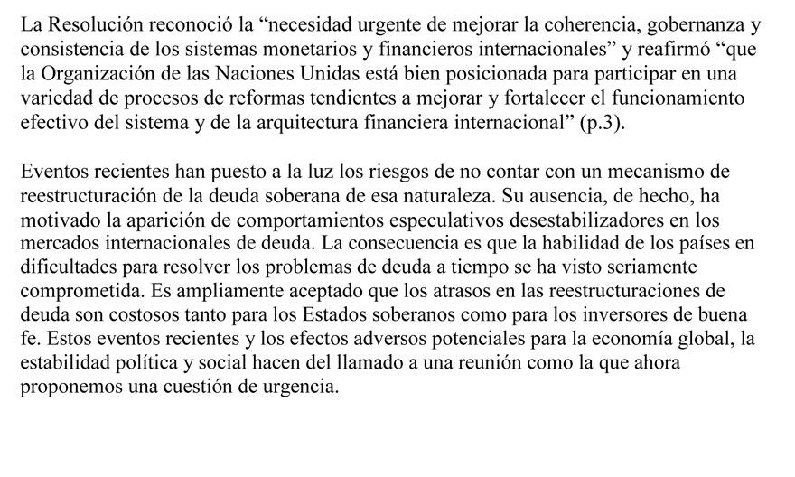 Fragmentos de la misiva firmada por prestigiosos economistas y por el difunto Albert Otto Hirschman.  . 