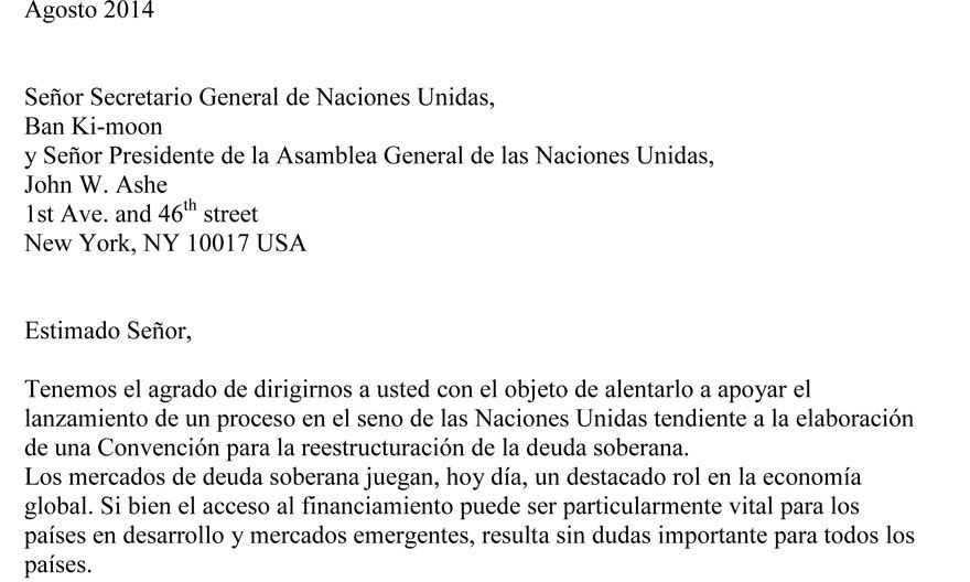 Fragmentos de la misiva firmada por prestigiosos economistas y por el difunto Albert Otto Hirschman.