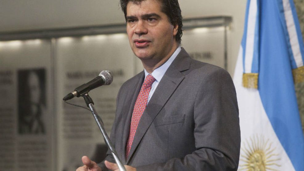 El jefe de Gabinete, Jorge Capitanich.