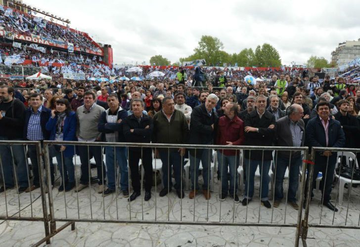 Dirigentes de peso en el organigrama oficial estuvieron presentes en Argentinos.