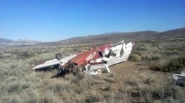 El avión que cayó ayer en Neuquén