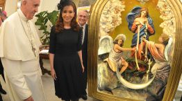 Cristina y el Papa realizaron el clásico intercambio de regalos