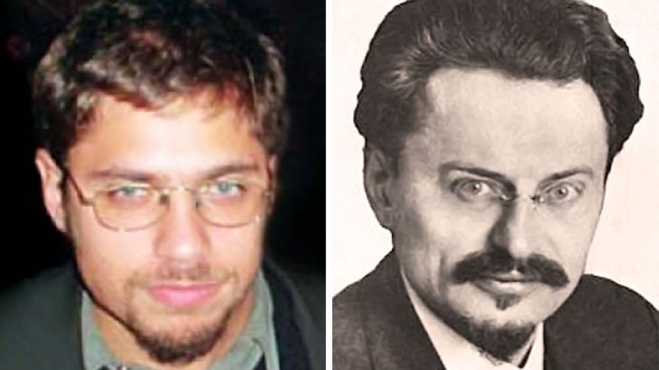 Kicillof look Trotsky, en 2003, cuando no era famoso.