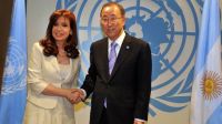 Cristina Fernández de Kirchner y Ban Ki-moon