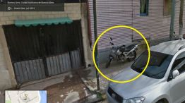La moto que usó Aguirre para intentar asaltar al turista ya la había encontrado Google Street View.