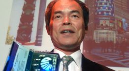 Shuji Nakamura, durante una presentación de las luces LED