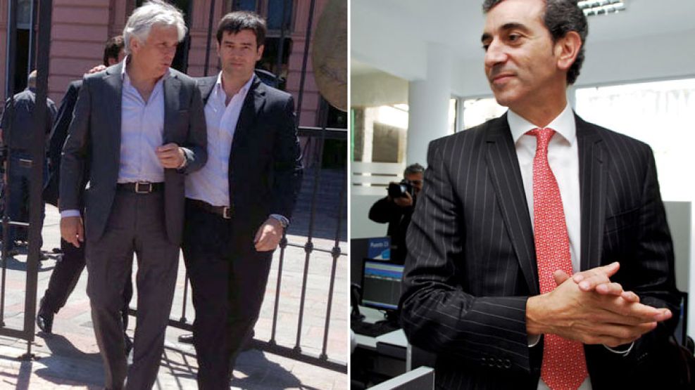 Antonio Eduardo Sícaro (izquierda) era interventor en la Comisión Nacional de Regulación del Transporte (CNRT) durante la tragedia de Once. Ahora es empleado del ministro de Transporte, Florencio Rand