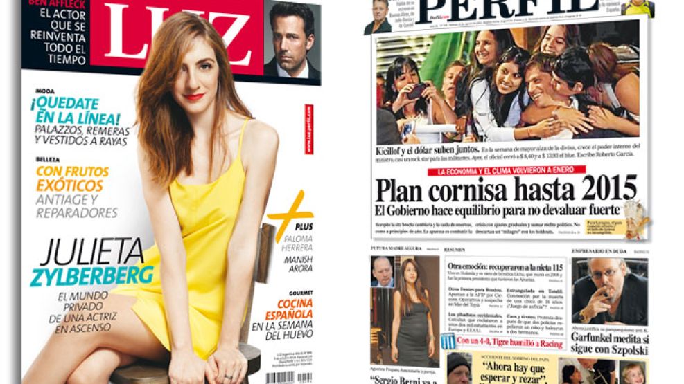 LUZ junto con PERFIL este sábado y domingo. 