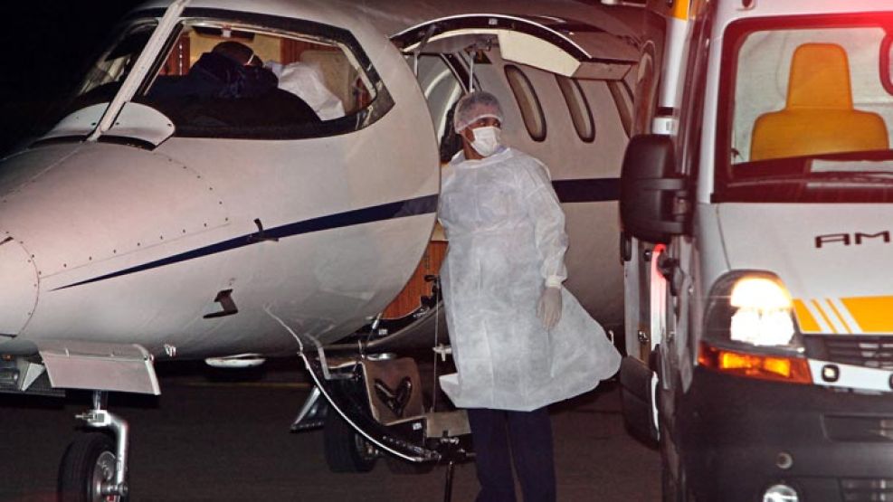 El paciente sospechado de tener ébola ya está en Río de Janeiro.