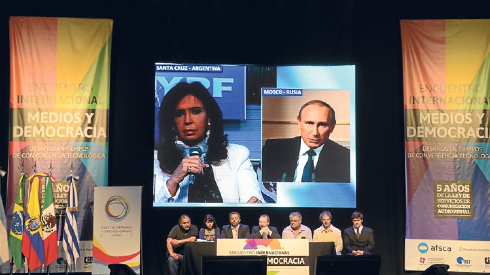 Para todos. CFK anunció en teleconferencia con Putin que transmitirá una señal de ese país en TDA.