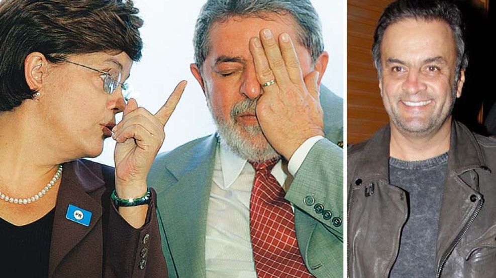 Rousseff. Junto a su mentor. / Neves. Su estilo registrado.