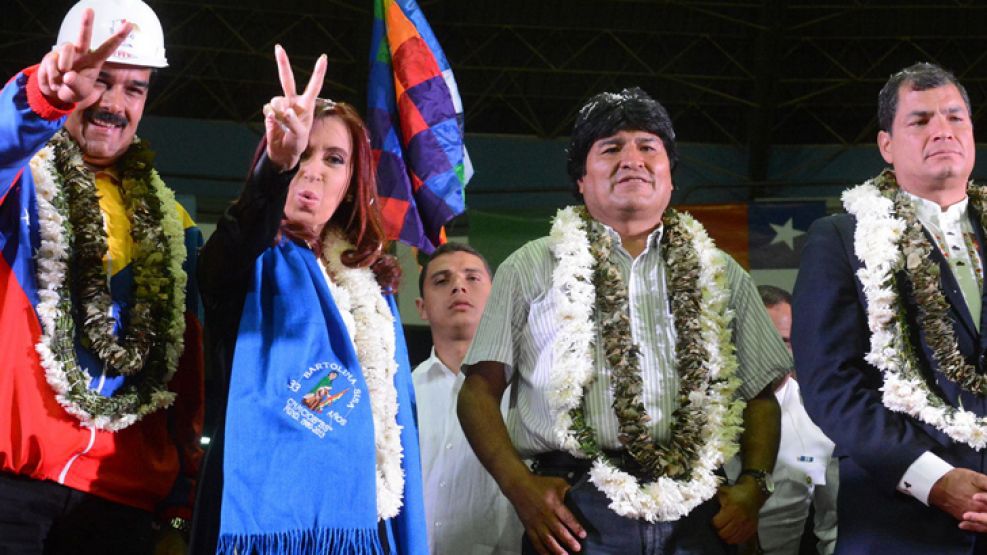 Los colegas de CFK. Maduro polariza, Evo arrasó y Correa va por su tercer mandato presidencial.