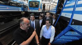 Florencio Randazzo inauguró formaciones para el Ferrocarril Mitre junto a Axel Kicillof, Jorge Capitanich y Oscar Parrilli.