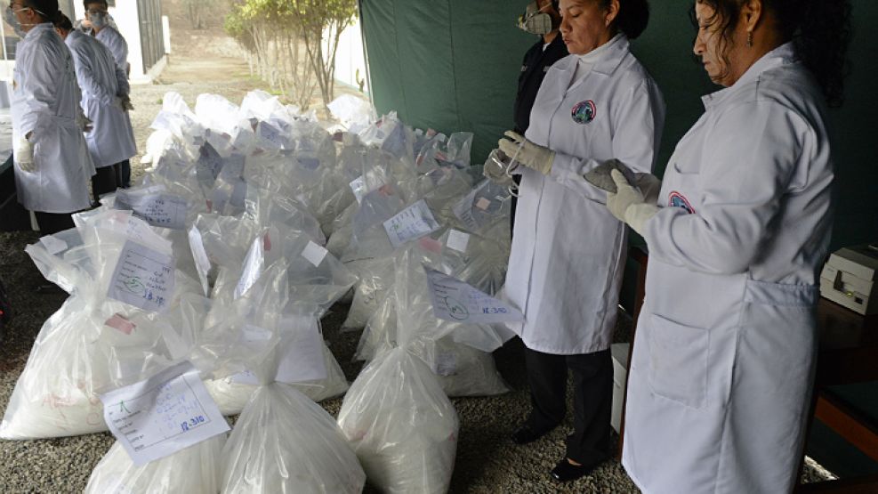 Siete kilos de cocaína incautada. Los procedimientos en la región al tope del ranking de la ONU