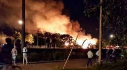 El incendió provocó la evacuación de decenas de vecinos