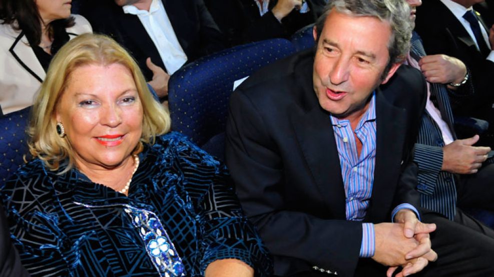 Otras épocas. Elisa Carrió con Julio Cobos.